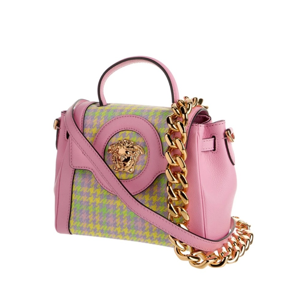 Versace Pink and Green Handbag